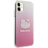 Apple iPhone 11 Hello Kitty dėklas IML Gradient Electrop Kitty Head (HKHCN61HDGKEP) rožinės spalvos