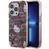 Apple iPhone 13 Pro Hello Kitty dėklas IML Tags Graffiti (HKHCP13LHDGPTP) rožinės spalvos
