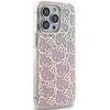Apple iPhone 13 Pro Max Hello Kitty dėklas IML Gradient Electrop Crowded Kitty Head (HKHCP13XHCHPEP) rožinės spalvos