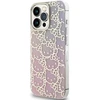 Apple iPhone 13 Pro Max Hello Kitty dėklas IML Gradient Electrop Crowded Kitty Head (HKHCP13XHCHPEP) rožinės spalvos