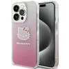 Apple iPhone 13 Pro Max Hello Kitty dėklas IML Gradient Electrop Kitty Head (HKHCP13XHDGKEP) rožinės spalvos