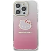 Apple iPhone 14 Pro Hello Kitty dėklas IML Gradient Electrop Kitty Head (HKHCP14LHDGKEP) rožinės spalvos