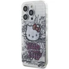 Apple iPhone 14 Pro Hello Kitty dėklas IML Kitty On Bricks Graffiti (HKHCP14LHDGPHT) baltos spalvos