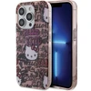 Apple iPhone 14 Pro Hello Kitty dėklas IML Tags Graffiti (HKHCP14LHDGPTP) rožinės spalvos