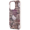 Apple iPhone 14 Pro Hello Kitty dėklas IML Tags Graffiti (HKHCP14LHDGPTP) rožinės spalvos