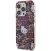 Apple iPhone 14 Pro Hello Kitty dėklas IML Tags Graffiti (HKHCP14LHDGPTP) rožinės spalvos