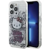 Apple iPhone 14 Pro Max Hello Kitty dėklas IML Kitty On Bricks Graffiti (HKHCP14XHDGPHT) baltos spalvos
