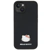 Samsung Galaxy A55 5G Hello Kitty dėklas Metal Logo Kitty Head (HKHCSA55PGHDLMK) juodos spalvos