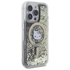 Hello Kitty HKHMP16LLGDIK Apple iPhone 16 Pro 6.3" dėklas telefonui aukso spalvos Liquid Glitter Fever MagSafe