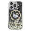 Hello Kitty HKHMP16LLGDIK Apple iPhone 16 Pro 6.3" dėklas telefonui aukso spalvos Liquid Glitter Fever MagSafe