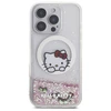 Hello Kitty HKHMP16XLSWKH Apple iPhone 16 Pro Max 6.9" dėklas telefonui baltos spalvos Liquid Glitter Sweet Kitty Bows MagSafe