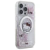 Hello Kitty HKHMP16XLSWKH Apple iPhone 16 Pro Max 6.9" dėklas telefonui baltos spalvos Liquid Glitter Sweet Kitty Bows MagSafe