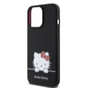 Hello Kitty Liquid Silicone Daydreaming Logo dėklas telefonui Apple iPhone 13 Pro juodos spalvos