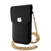 Hello Kitty odinis dėklas krepšys Metal Logo Chain (HKOWBPGHDLMK) juodos spalvos