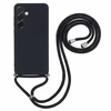 Dėklas Hurtel Samsung Galaxy A17 5G / A17 4G Case with Fiber Lining and Crossbody Strap – juodos spalvos