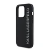 Karl Lagerfeld 3D Rubber Glitter Logo Apple iPhone 13 Pro dėklas telefonui juodos spalvos