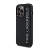 Karl Lagerfeld 3D Rubber Glitter Logo Apple iPhone 13 Pro dėklas telefonui juodos spalvos