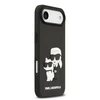 Karl Lagerfeld 3D Rubber Karl and Choupette dėklas skirtas iPhone Air juodos spalvos