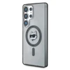 Karl Lagerfeld dėklas skirtas Samsung Galaxy S25 Ultra KLHMS25LHLSCHK (Magnetic IML Metal Choupette Head) juodos spalvos