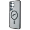 Karl Lagerfeld dėklas skirtas Samsung Galaxy S25 Ultra KLHMS25LHLSKCK (Magnetic IML Metal KC Heads) juodos spalvos