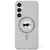Karl Lagerfeld Button Karl Head Printed Logo MagSafe Samsung Galaxy S25 dėklas telefonui juodos spalvos
