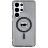 Karl Lagerfeld Button Karl Head Printed Logo MagSafe Samsung Galaxy S25 Ultra dėklas telefonui juodos spalvos