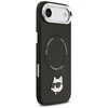 Karl Lagerfeld Choupette Pin MagSafe dėklas skirtas Apple iPhone Air juodos spalvos