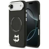 Karl Lagerfeld Choupette Pin MagSafe dėklas skirtas Apple iPhone Air juodos spalvos