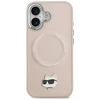 Karl Lagerfeld Choupette Pin MagSafe dėklas skirtas Apple iPhone 17 rožinės spalvos