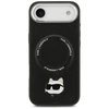 Karl Lagerfeld Choupette Pin MagSafe dėklas skirtas Apple iPhone Air juodos spalvos