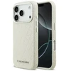 Karl Lagerfeld FW Stamped Karl MagSafe Dėklas skirtas Apple iPhone 17 Pro rusvai gelsvas