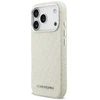 Karl Lagerfeld FW Stamped Karl MagSafe Dėklas skirtas Apple iPhone 17 Pro rusvai gelsvas