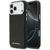 Karl Lagerfeld Grained PU Repeated Logo MagSafe dėklas skirtas Apple iPhone 17 Pro Max juodos spalvos