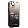 Dėklas Karl Lagerfeld KLHCP14MTGKCK IPHONE 14 PLUS / 15 PLUS 6.7 "HARDCASE JUODA / Juodas GRADIENT IKONIK KARL & CHOUPETTE