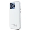 Karl Lagerfeld Grained PU Hotel RSG dėklas telefonui Apple iPhone 15 Pro Max pilkos spalvos