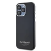 Karl Lagerfeld Grained PU Hotel RSG dėklas telefonui Apple iPhone 15 Pro Max juodos spalvos