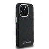 Karl Lagerfeld Grained PU Repeated Logo MagSafe dėklas skirtas Apple iPhone 16 Pro Max juodos spalvos