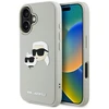 Dėklas Karl Lagerfeld HC 3D Rubber Double Heads Apple iPhone 16 smėlio spalva