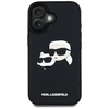 Dėklas Karl Lagerfeld HC 3D Rubber Double Heads Apple iPhone 16 juodos spalvos