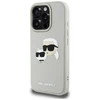 Dėklas Karl Lagerfeld HC 3D Rubber Double Heads Apple iPhone 16 Pro Max smėlio spalva