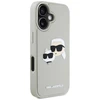 Dėklas Karl Lagerfeld HC 3D Rubber Double Heads Apple iPhone 16 smėlio spalva
