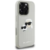 Dėklas Karl Lagerfeld HC 3D Rubber Double Heads Apple iPhone 16 Pro Max smėlio spalva