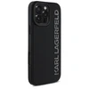 Dėklas Karl Lagerfeld HC 3D Rubber Elongated Glitter Apple iPhone 16 Pro juodos spalvos