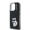 Karl Lagerfeld IML Aquarelle Choupette dėklas Apple iPhone 15 Pro Max juodos spalvos