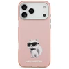 Karl Lagerfeld IML Aquarelle Choupette & Logo MagSafe dėklas skirtas Apple iPhone 17 Pro rožinės spalvos