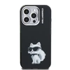 Karl Lagerfeld IML Aquarelle Choupette dėklas Apple iPhone 15 Pro Max juodos spalvos