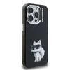 Karl Lagerfeld IML Aquarelle Choupette dėklas Apple iPhone 15 Pro Max juodos spalvos