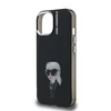 Karl Lagerfeld IML Aquarelle Karl dėklas Apple iPhone 15 juodos spalvos