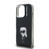 Karl Lagerfeld IML Aquarelle Karl dėklas Apple iPhone 16 Pro juodos spalvos