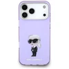Karl Lagerfeld IML Aquarelle Karl &amp; Choupette &amp; Logo MagSafe Dėklas skirtas Apple iPhone 17 Pro Max violetinės spalvos